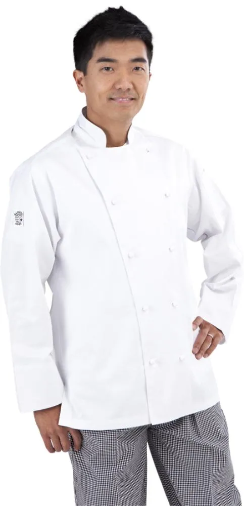 Traditional White Long Sleeve Chef Jacket