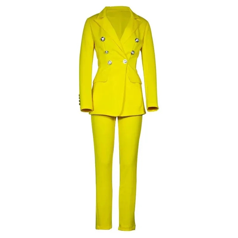 Two Piece Formal Blazers  Pants Suit