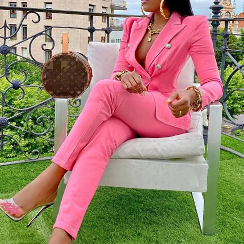 Two Piece Formal Blazers  Pants Suit