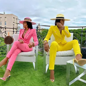Two Piece Formal Blazers  Pants Suit