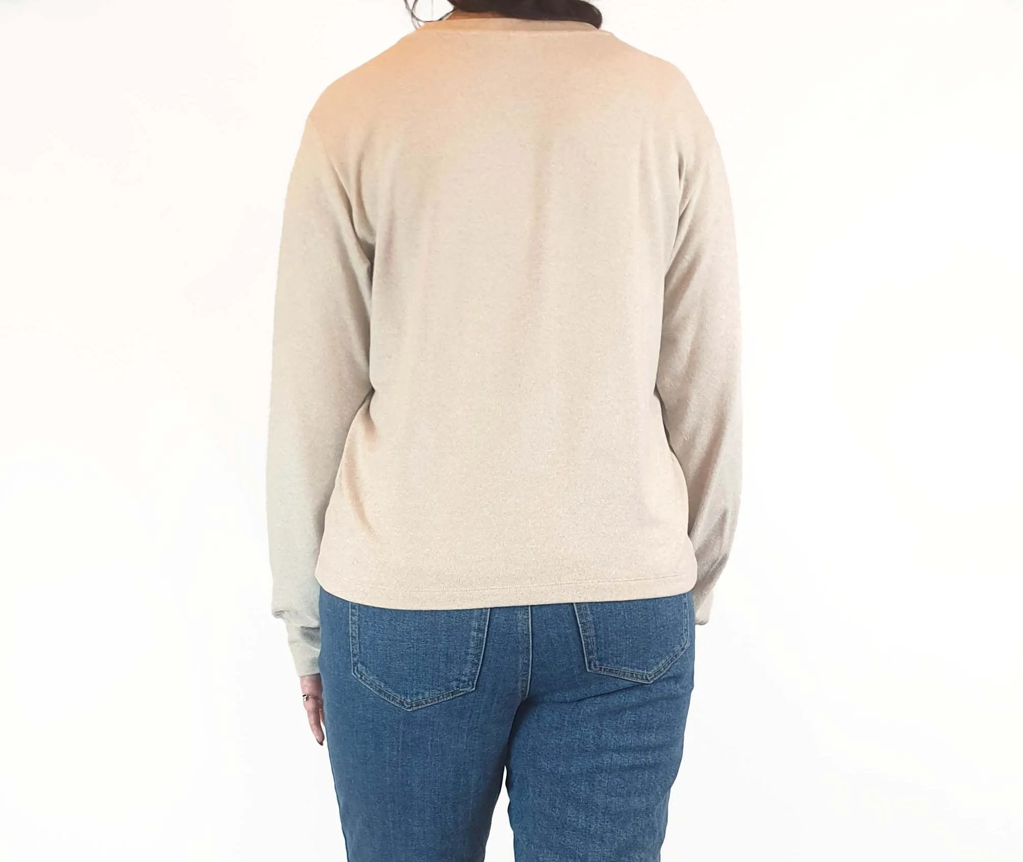 Uniqlo soft beige neutral jumper size M (best fits size 12)