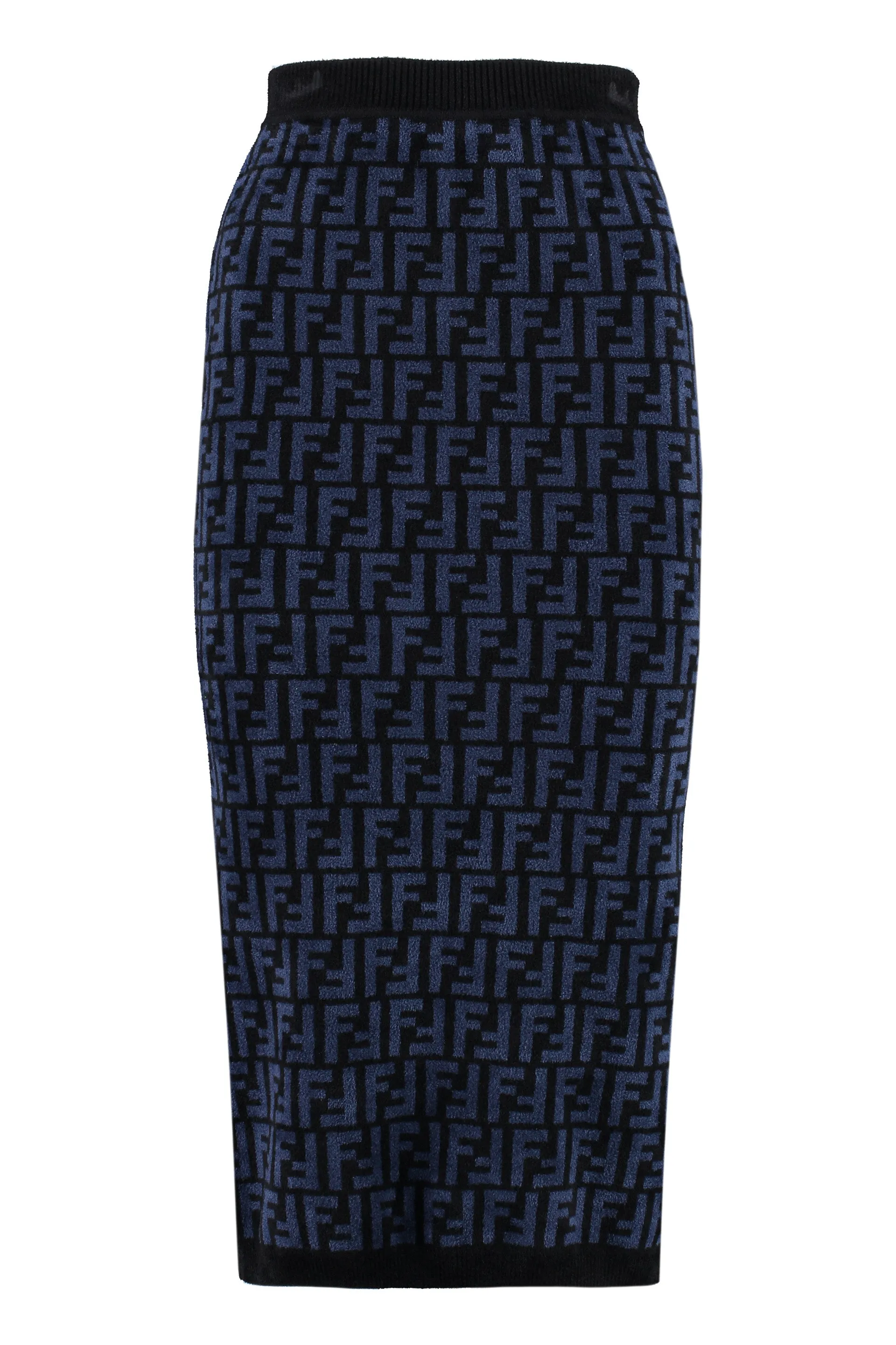Velvet pencil skirt