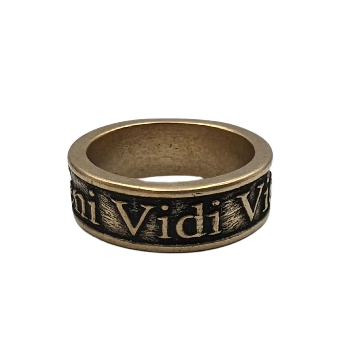 Veni Vidi Vici Roman bronze ring