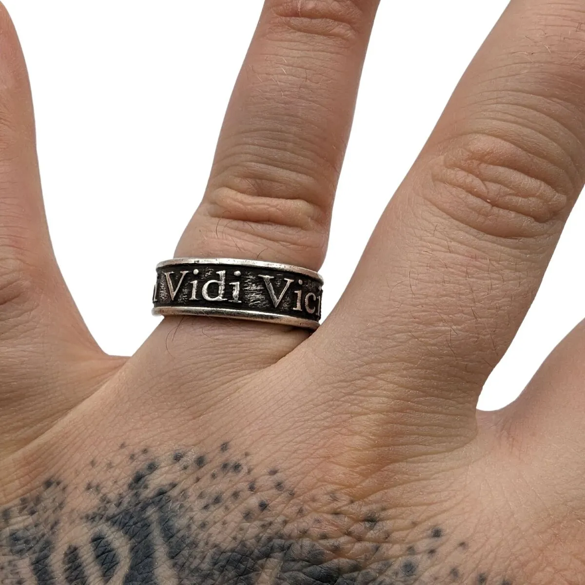 Veni Vidi Vici Roman bronze ring