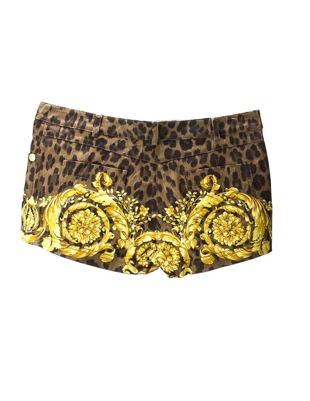 Versace Beach Collection Women's Donna Mare Shorts IT 42 Brown