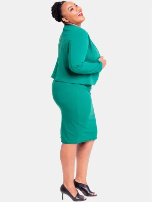 Vivo Basic Escape Pencil Skirt - Dark Green