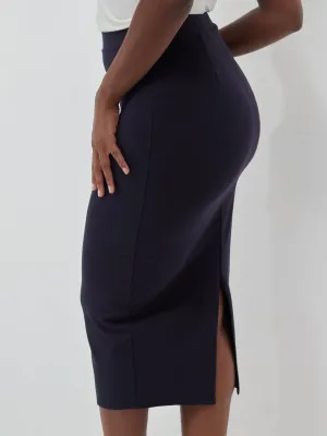 Vivo Basic Midi Pencil Skirt - Navy Blue