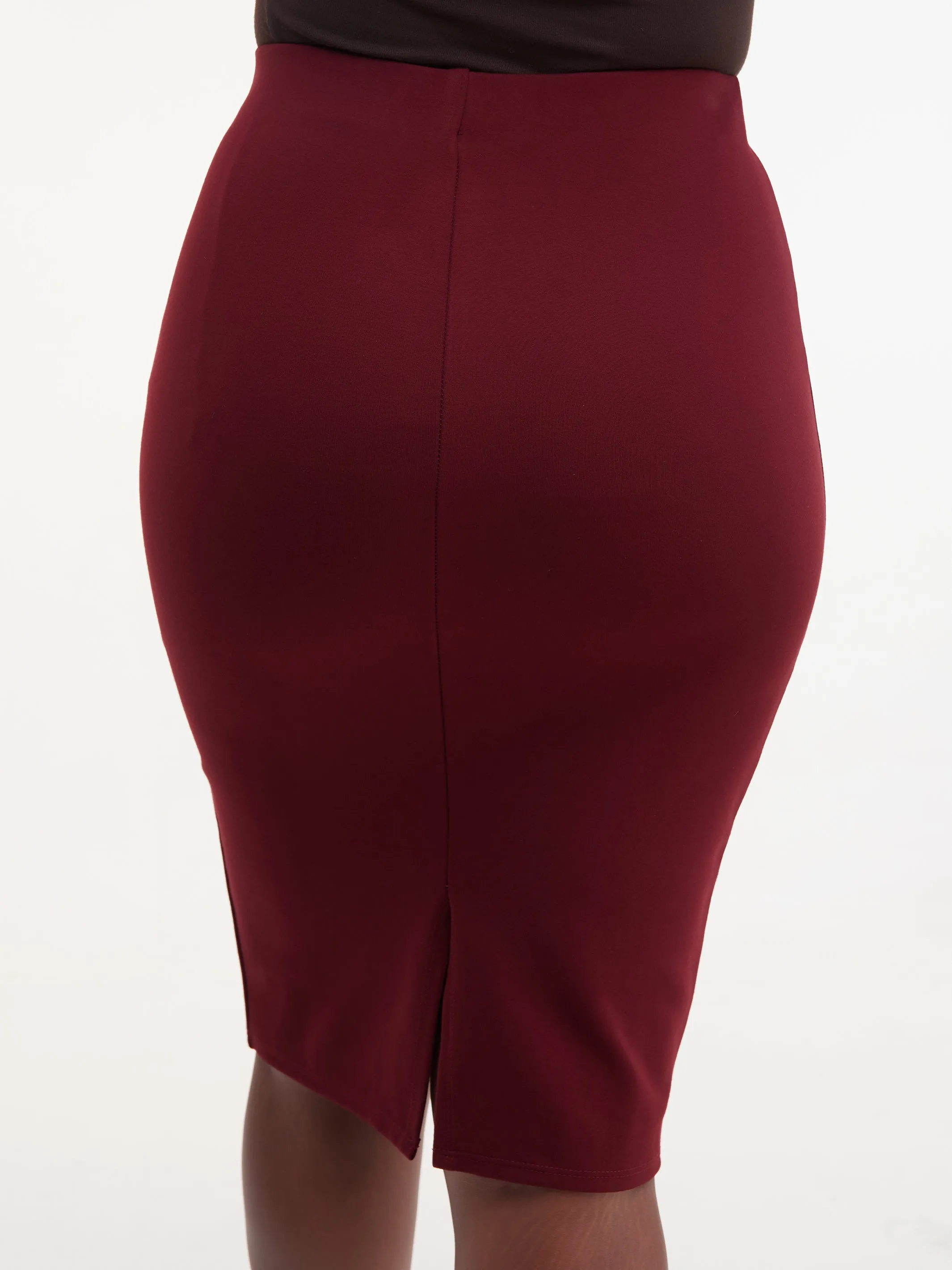 Vivo Basic Waridi Pencil Skirt - Maroon