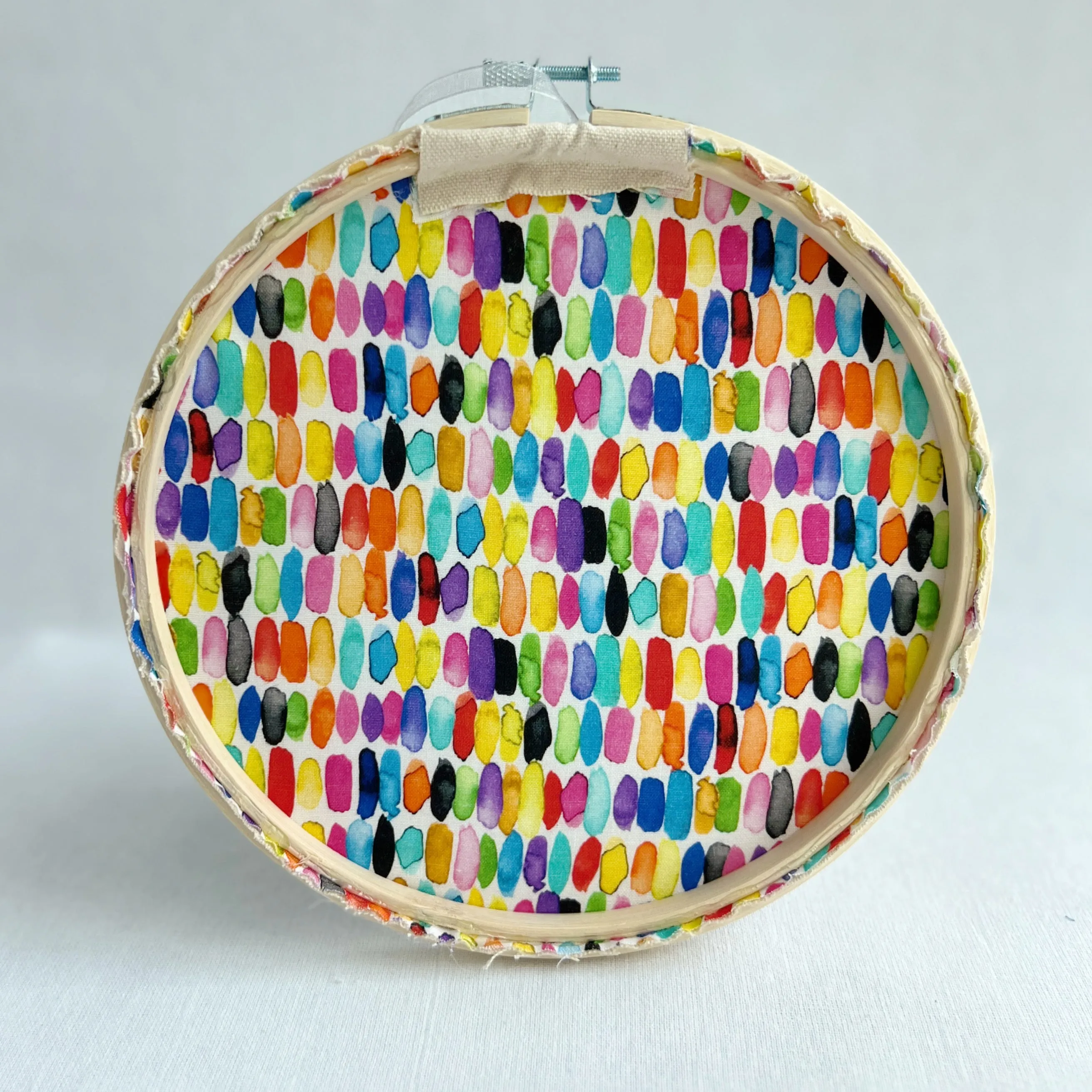 We are not going back - guest check original vinyl hoop art