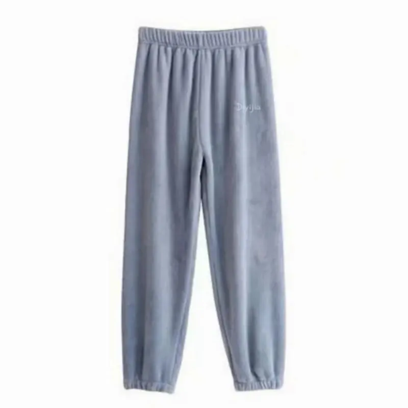 women  Fleecing Hoodie Pajama Suit Warm Woolen  Loose Top Elastic Waist Pants