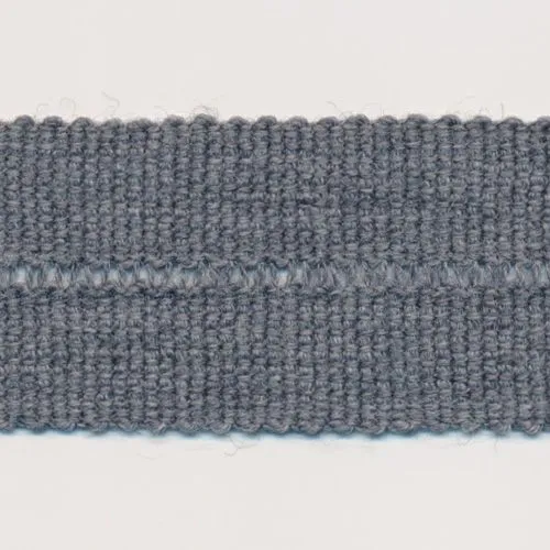 Wool Knit Binder Tape #49 Charcoal