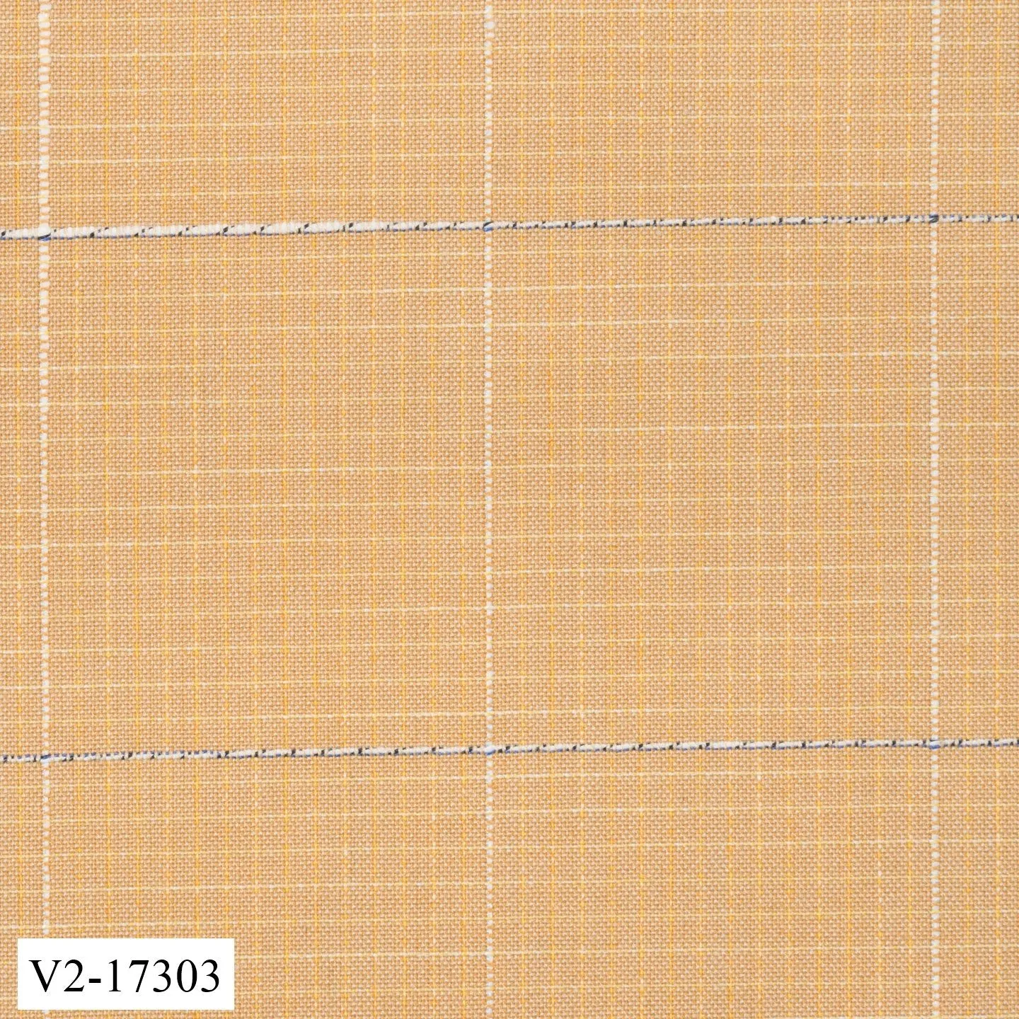 Yellow Tan with White Checked Windowpane Suit