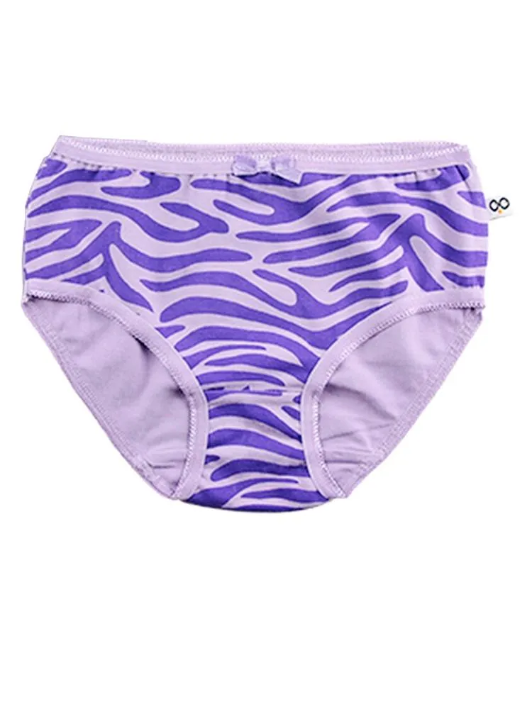 Zoocchini - Girls Organic Cami Organic Underwear Set - Ziggy the Zebra/Lavender 2 to 6 Y