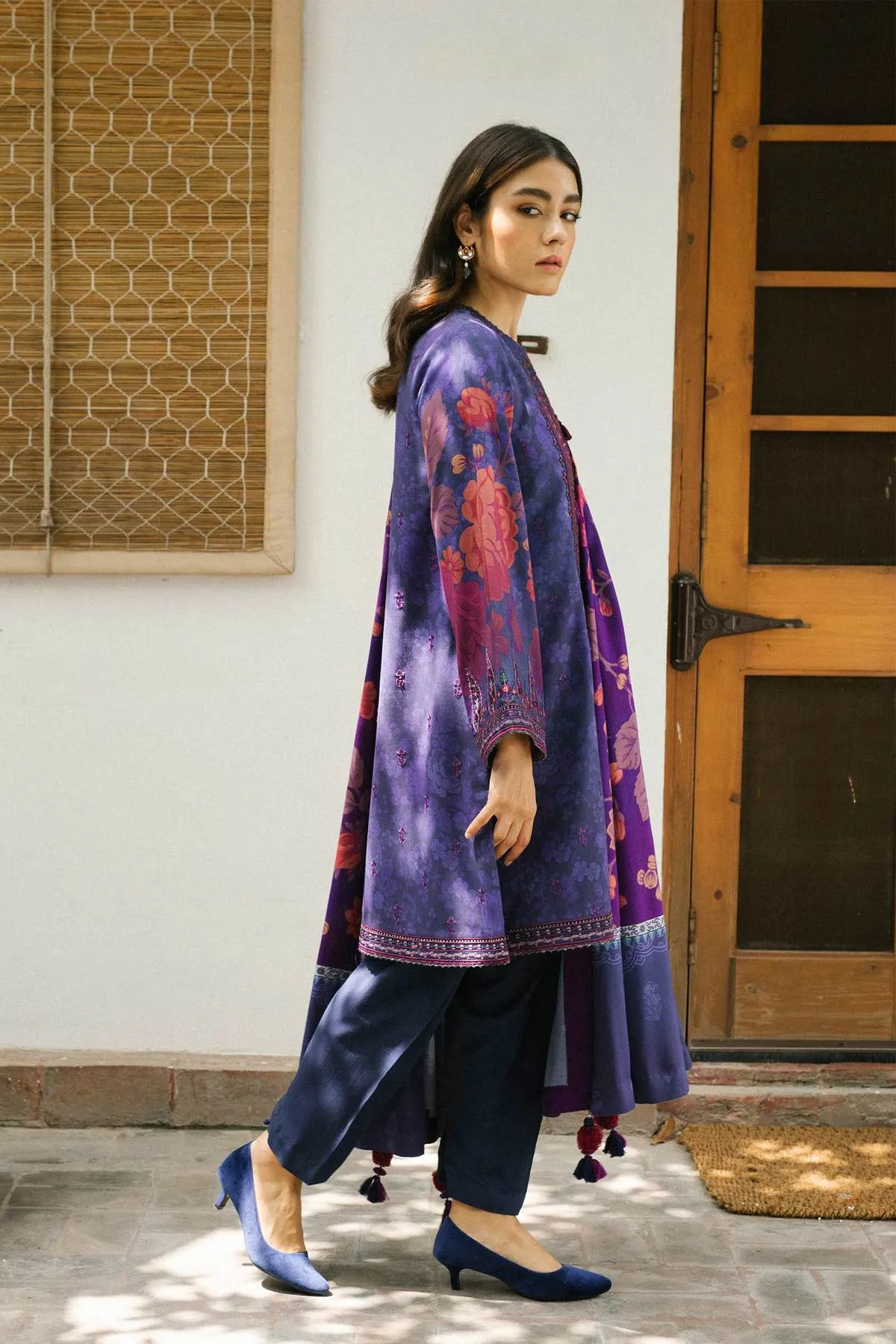 ZW21-4A |  Zara Shahjahan Coco Winter 2021 Collection | Unstitched Embroidered Linen Suits